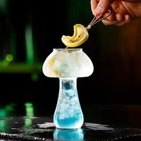 Verre à cocktail champignon Verres à martini créatifs Coupe à vin Gobelet à champagne unique et transparent pour la maison Bar Party