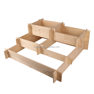 5层蔬菜种植花园地块室外方形木制凸起花园床 - Product Image 3