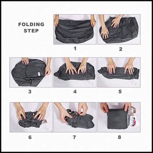 Sac de sport en nylon ultra léger, pliable, imperméable, avec compartiment à chaussures - Product Image 5