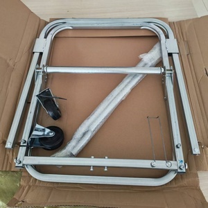 Support de câbles pour l'installation de câbles réseau et de fibres optiques, en acier galvanisé, avec cadre en acier, distributeur, chariot à câbles pliable - Product Image 5