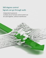 Kit de télécommande RF 800m 1 canal Marche/Arrêt Interrupteur intelligent sans fil avec récepteur RF pour maison intelligente