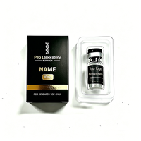 Boîte cosmétique et étiquette de bouteille personnalisées, écologiques, avec impression et estampage à chaud, boîte en papier pour flacons de 3 ml et 10 ml, emballage de peptides