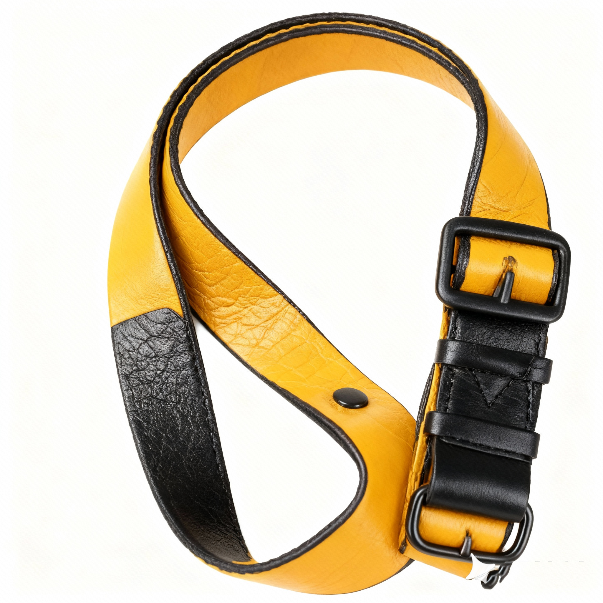 Correa de cuero con bloques de color