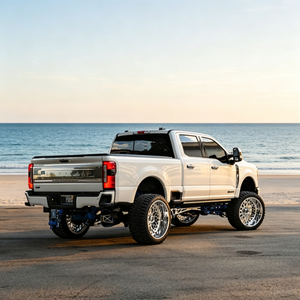 Jantes forgées sur mesure SL 24X14 26x16 30x16 8x170 8x180 8x165.1 Polies à déport profond pour camionnettes GMC Sierra RAM 1500 F150 - Product Image 4