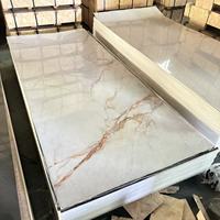 Panneaux muraux en PVC imperméables à revêtement UV, imitation marbre, haute brillance, pour hôtels, villas et salles, prix de gros