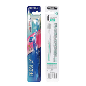 Brosse à dents Freshly, poils souples, manuelle, pour adulte, haute qualité, double fonction - Product Image 4