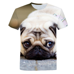 2024 Mùa Hè Nam Mát TEE 3D In <span class=keywords><strong>Pug</strong></span> Dog T-Shirt Thả Vận Chuyển Động Vật In Người Đàn Ông Của Quần Áo Tùy Chỉnh Mô Hình Thời Trang T-Shirts - Product Image 2