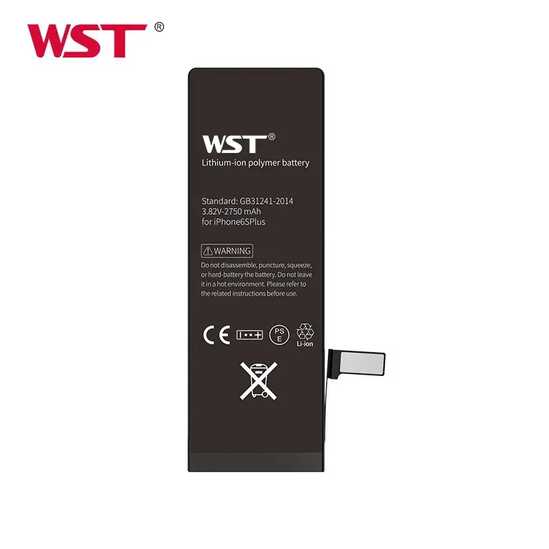 WST Mobile phone battery brand new original cell phone batteries for iphone 5 5s 6 6s 6plus 7 7 plus 8 x battery
