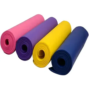 Wholesale Non Slip Multi Function 2mm Colorful Laminated Mat Eva Foam Roll With no Fabric For Insole
