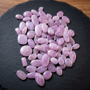 Natural Pink Kunzite Cabochon Loose Gemstones Wholesale AAA Grade Kunzite Flat Back <b>Stone</b> for Jewelry Maki - Product Image 3