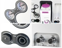 Équipement vétérinaire, appareil d'anesthésie vétérinaire portable, alimentation manuelle/électrique, débit d'oxygène 25-75L/min, pour chiens/chats/chèvres
