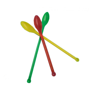Cuchara de Plástico para Laboratorio, 15cm, 18cm, 21cm, Doble Cabeza Plana, para Dosificar Polvo Medicinal - Product Image 2