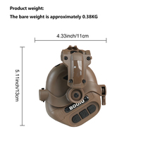 Casque de communication tactique pour tir en extérieur, casque pour casque tactique avec micro, sans réduction de bruit