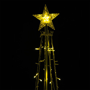 Cono lumineux pour décoration de Noël, basse tension, couleur blanc givré, 1,2 m ; idéal pour embellir les arbres et créer une ambiance - Product Image 3