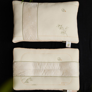 Chinese Style Cotton Linen <b>Pillow</b> Rectangle Breathable <b>Neck</b> Support For Hotels And B&Bs - Product Image 2