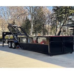 Nouvelle remorque agricole hydraulique robuste <span class=keywords><strong>à</strong></span> col de cygne en acier avec frein électrique pour la vente - Product Image 1