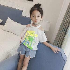 เสื้อยืดผู้หญิงดีไซน์ใหม่ สไตล์อเมริกัน แบบไม่มีสายคล้องไหล่ ผลิตในอิตาลี ทำจากผ้าฝ้าย - Product Image 1