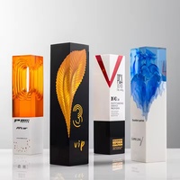 Trofeo de Resina Colorido y Creativo Personalizado, Recuerdo de Competencia para Empleados Destacados, Trofeo con Impresión UV a Color