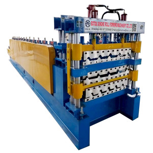 Mái nhà sử dụng gạch men và hình thang bước ngói ba lớp kim loại mái ngói tấm cuộn hình thành máy làm - Product Image 1