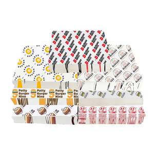 Reusable Sandwich <b>Burger</b> Wax <b>Wrap</b> <b>Paper</b> Custom Logo Restaurant Hamburger Food <b>Wrap</b> - Product Image 1