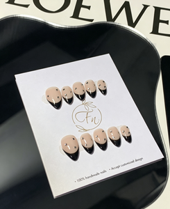 <span class=keywords><strong>Uñas</strong></span> Postizas de Verano con Diseño de Línea Dorada, <span class=keywords><strong>Uñas</strong></span> de Gel Suave de Lujo con Pegamento, Sets de <span class=keywords><strong>Uñas</strong></span> a Presión - Product Image 1