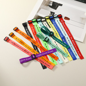 Braccialetti Religiosi Cristiani Tessuti a Mano con Scritta 'He Would Love First' per Raccolte Fondi, Braccialetti WWJD HWLF - Product Image 4