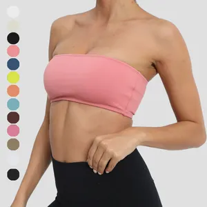 Comfortable yoga sports strapless backless bra For High-Performance 