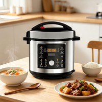 Cuisinière à pression électrique 6L 1000W 220V en acier inoxydable, multicuiseur numérique 10-en-1 avec minuterie 24H CE