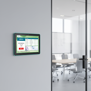 OEM Factory 14 Inch Wall Mounted Meeting Room <b>Tablet</b> NFC POE LCD Touch Screen <b>Android</b> Digital Signage With Led Light D140T Andro - Product Image 1