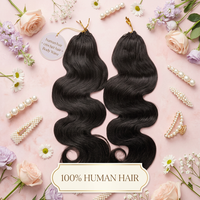 Miracle Knots Cabello Humano Virgen para Crochet, Cabello a Granel de 12-30 Pulgadas, Trenzas de Crochet Pre-enlazadas, Textura Natural, Venta al por Mayor de Fábrica OEM