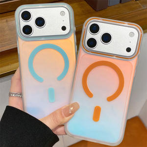 Funda Magnética IMD con Degradado Láser Colorido para Apple iPhone 17 Pro Max, Funda Mate para 17/15/14/13 - Product Image 2