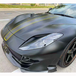 Convient pour <span class=keywords><strong>Ferrari</strong></span> 812 Upgraded Front Lip Center Lip Spoiler Side Skirts Carbon Fiber Body Kit - Product Image 5