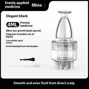 Minnuo 1ml tête ronde applicateur de cuir chevelu de cheveux médicament liquide raffermissant avec surface sérigraphiée de rouleau d'huile essentielle pour le massage - Product Image 2