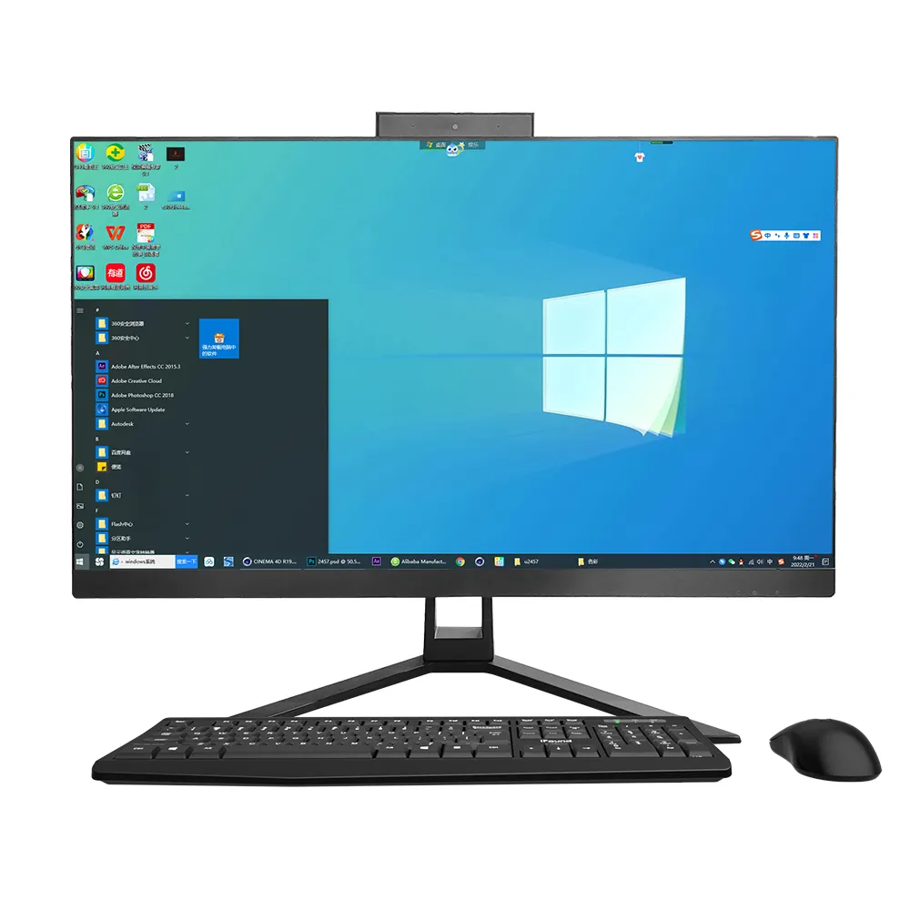 cheap oem 27inch i5 cpu computadora computer hardware & software aio pc computer all in one desktops