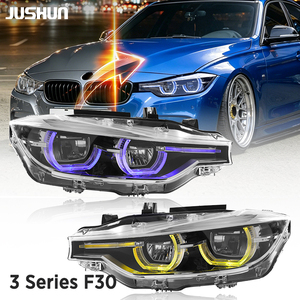 JUSHUN LED Laser Headlights for 3 Series F30 F31 F35 M3 F80 2013-2018 Head Lights Colorful Daytime Running Colorful Daytime Runn - Product Image 2