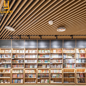 เฟอร์นิเจอร์ร้านหนังสือแบบกำหนดเอง โชว์รูม ตู้โชว์ เฟอร์นิเจอร์ร้านเครื่องเขียน ออกแบบเฟอร์นิเจอร์ไม้ ชั้นวางหนังสือร้านหนังสือ - Product Image 2