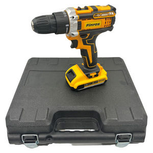 Perceuse à percussion multifonctionnelle 21V à deux vitesses avec batterie lithium-ion, ensemble complet d'accessoires et coffret à outils - Product Image 1