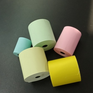 80*80mm 57*40MM <strong>Blue</strong> Thermal <strong>Paper</strong> Receipt <strong>Rolls</strong> fits all Clover POS Cash Register Printers, Yellow Thermal <strong>Paper</strong> - Product Image 3