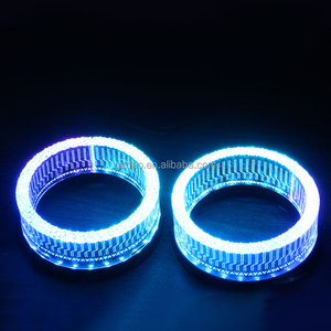 I5 2.5 Pollici Rotondo Angel Eyes LED Vendita Calda 30 Angel Eye 80mm/95mm Maschera LED Angel Eye Copertura Bianca Lente Proiettore Auto - Product Image 5