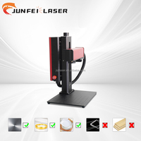 Máquina de Grabado Láser de Fibra de Nivel Básico JUNFEI 5W/20W/30W/50W, Compacta de Sobremesa para Acrílico y Metal, Ideal para Etiquetas de Mascotas y Regalos Conmemorativos