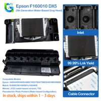 Tête d'impression Epson F160010 DX5 originale pour encre écosolvant, compatible avec les imprimantes Guangzhou, déverrouillage de la puce de décodeur Creon, Mutoh VJ-1604
