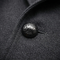 Boutons en alliage de zinc HONMEO, boutons à tige métallique, ornés, tendance, pour manteau, veste, vêtement, sac, vente en gros personnalisée