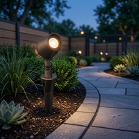 Projecteur LED à piquet pour aménagement paysager 3W, éclairage extérieur à tête orientable, étanche IP65, pour jardin