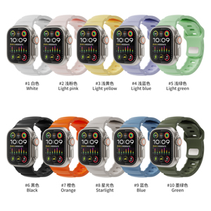 Correas de Reloj Inteligente de Silicona de Diseño Deportivo de Lujo CM, Correas de Goma para <span class=keywords><strong>Apple</strong></span> <span class=keywords><strong>Watch</strong></span> 1-10/Ultra2 49mm - Product Image 5
