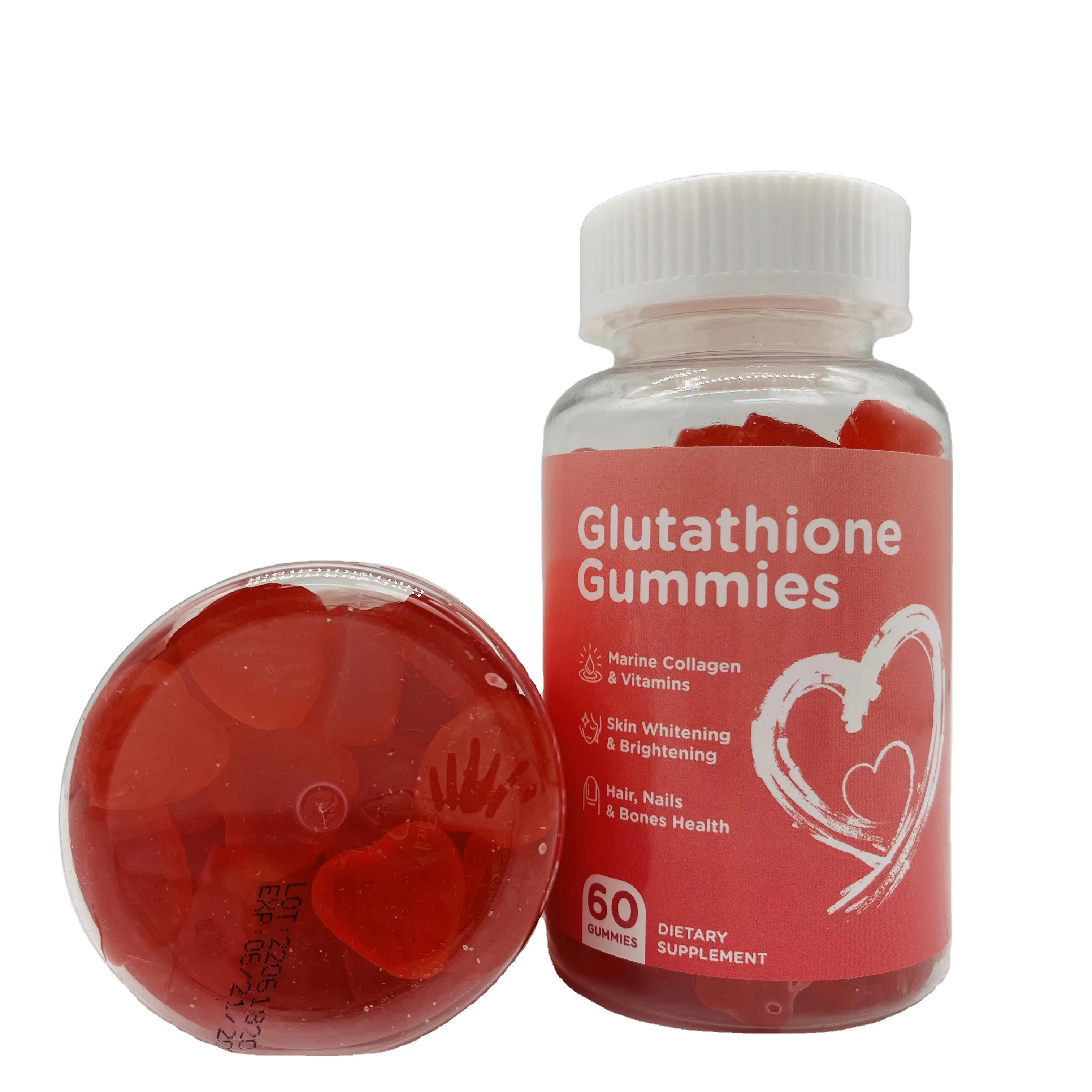 USA New Products Natural L-glutathione Skin Whitening Gummies With Anti-aging Anti-oxidation Anti-glycation Properties