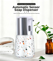 Dispensador de Jabón Automático de Cerámica con Sensor, Dispensador de Jabón Líquido sin Contacto, 350mL, Venta Directa de Fábrica