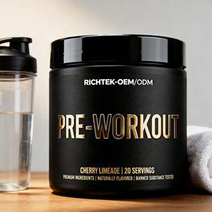 Complément énergétique pour la nutrition sportive, poudre complexe pré-entraînement, <span class=keywords><strong>musculation</strong></span>, compléments de fitness, caféine, soutien musculaire, sans sucre - Product Image 5