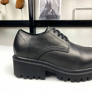 Scarpe di Marca con Suola Spessa in Pronta Consegna, Comode, Traspiranti, Stringate, Scarpe da Uomo in Pelle Casual Business alla Moda - Product Image 6