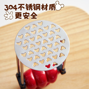 Écrase-pommes en acier inoxydable rouge, petit presse-purée pour aliments pour bébés et purée de fruits, ustensile de cuisine - Product Image 4