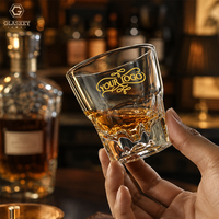 150ml octogonal fond épais verre à whisky KTV Barware verre à bière résistant à la chaleur verser sur tasse à café